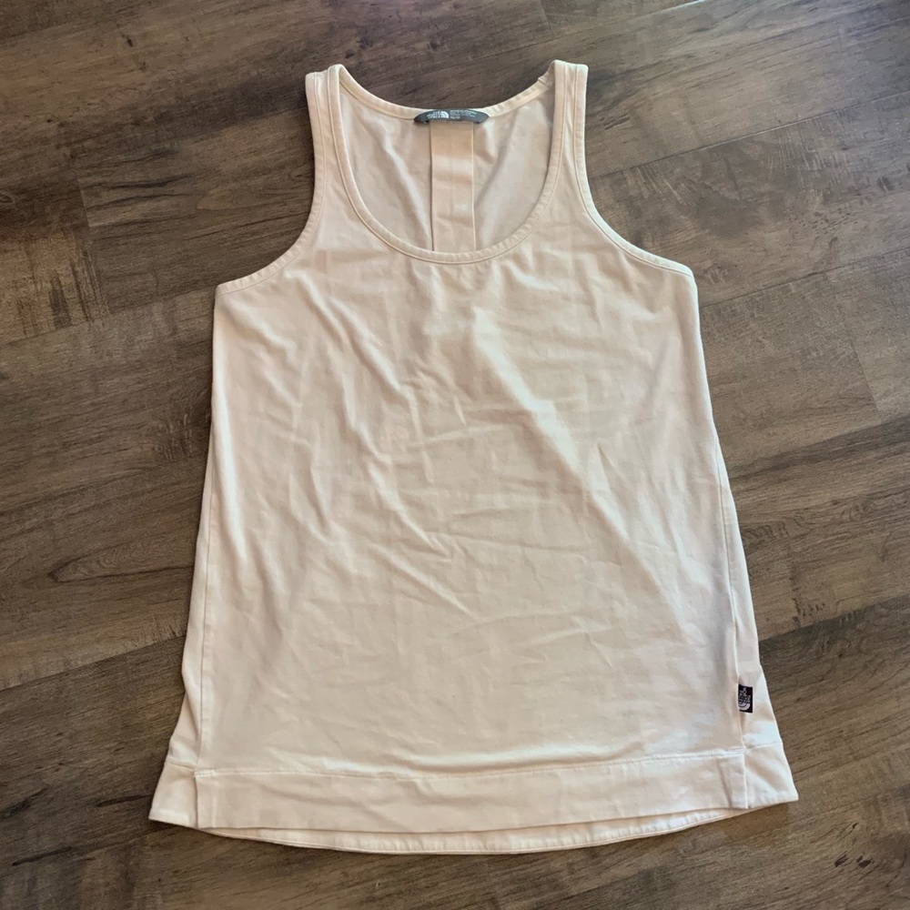 Cream North Face tank